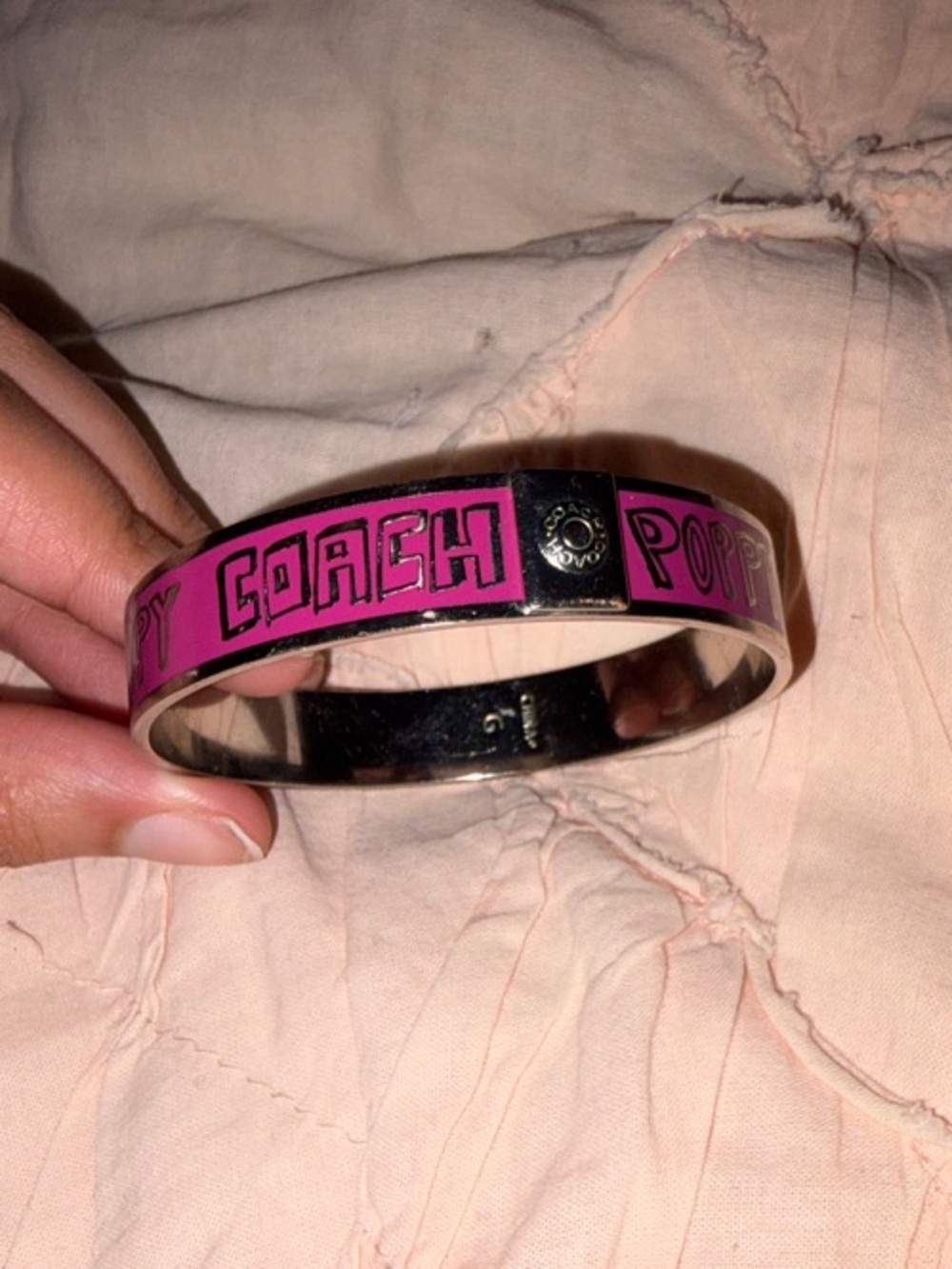 Early 2000s Coach Poppy Heart Bracelet - Picture 4 of 4